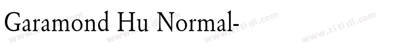 Garamond Hu Normal字体转换